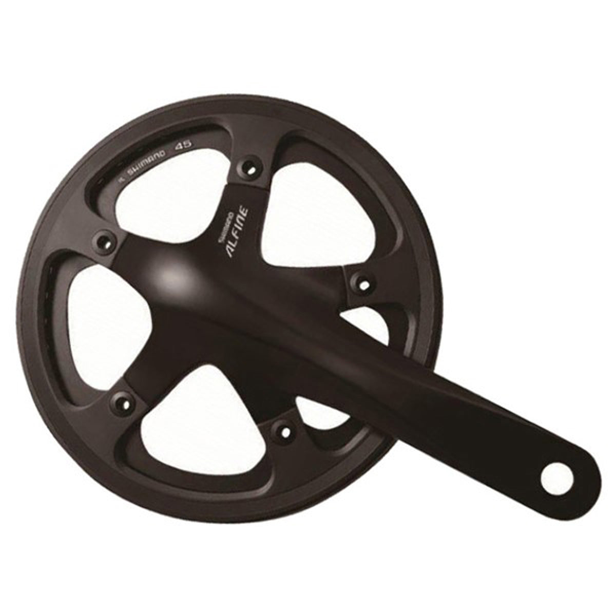Juego Bielas/Plato Shimano Alfine FC-S501 45d Cazoletas BSA Guia Cadena Negro
