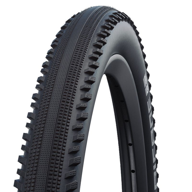 Cubierta Schwalbe Hurricane HS499 Performance RaceGuard Addix Rígida Negro Reflectante