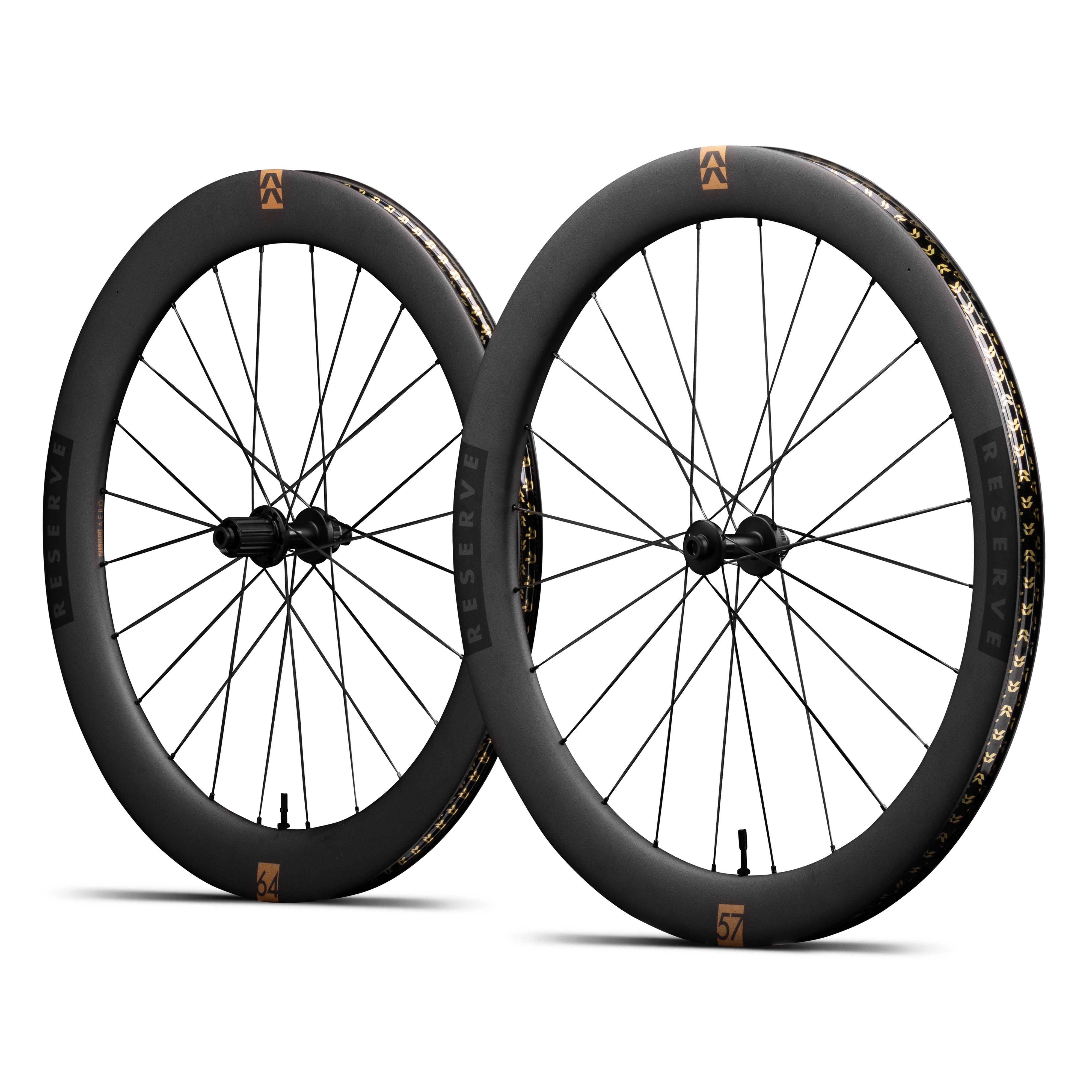 Juego Ruedas Carretera Reserve 57/64 Turbulent Aero DT Swiss 180 XDR/HG-EV Center Lock Negro
