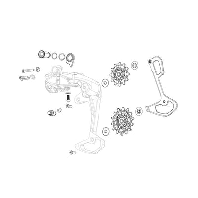 Kit Piezas Montaje Cambio Sram GX 2x10v