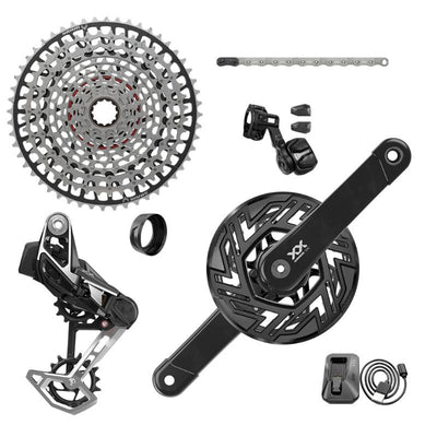Grupo Electrónico Sram XX T-Type Eagle AXS E-MTB Bosch ISIS 165mm 36d 1x12v Negro